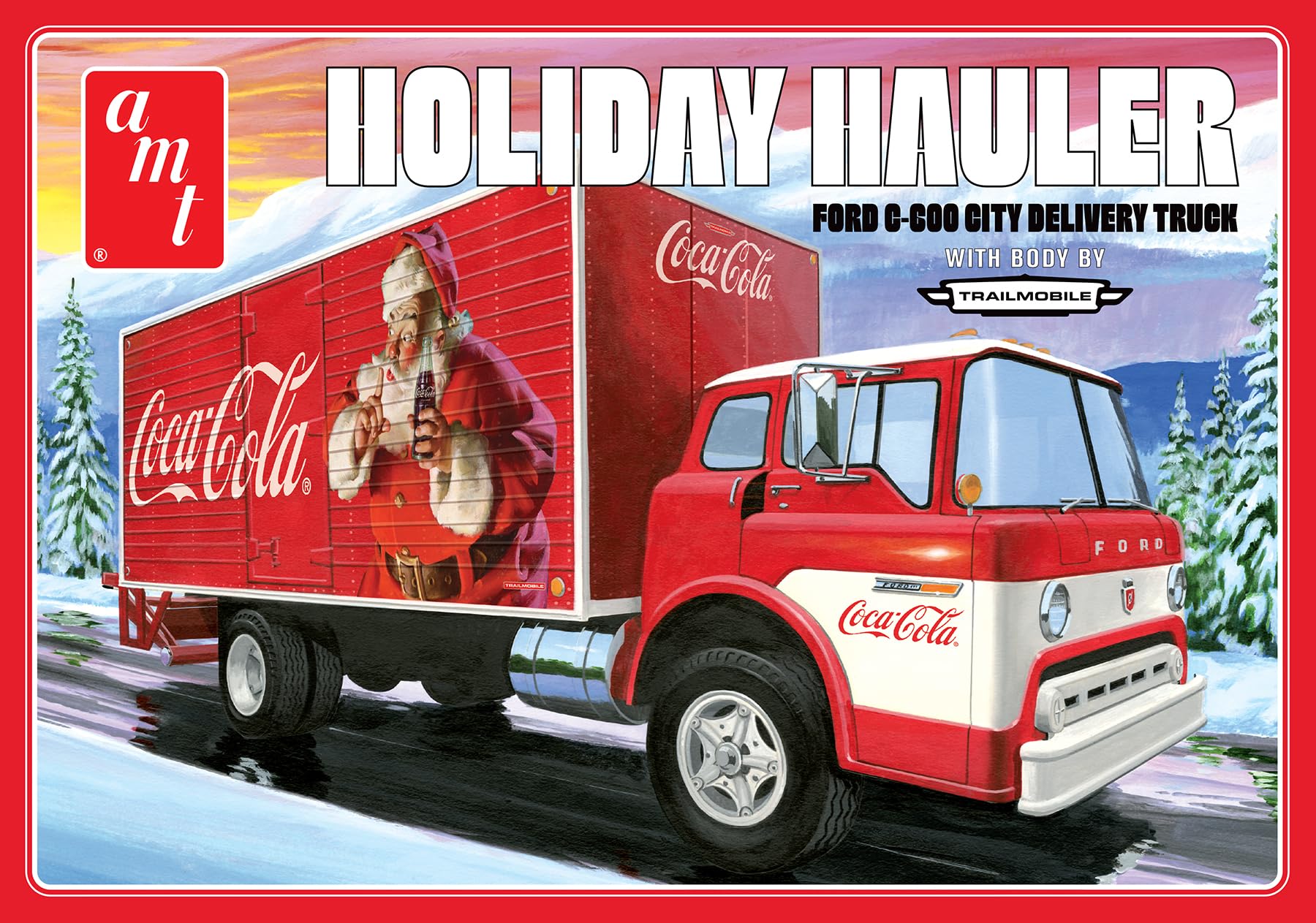 Amazon.com: AMT Ford C-600 City Holiday Delivery Truck Coca-Cola
